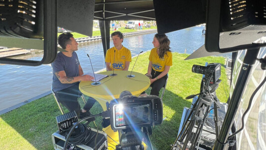 Een webinar op locatie bij het water Een webinar op locatie organiseren