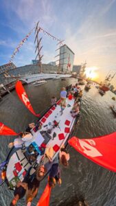 regieset-starlink-verbinding livestream talkshow AT5 Sail Amsterdam