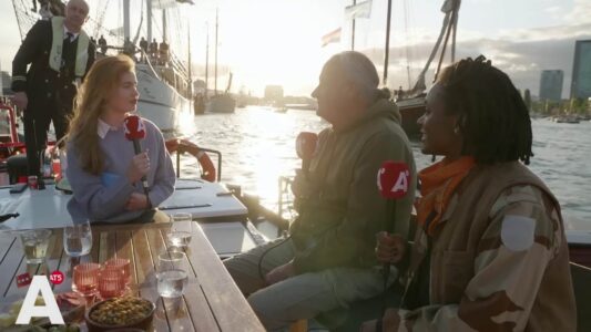 regieset-starlink-verbinding livestream talkshow AT5 Sail Amsterdam